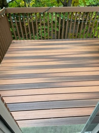 Composite deck boards