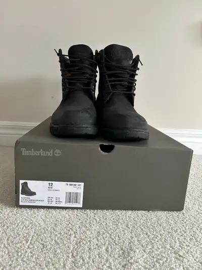 Mens Black Timberland Shoes Size 12, View more