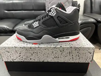 jordan 4 bred reimagined, size 10 DS complete with receipt , View more
