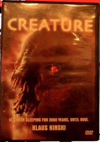 DVD * CREATURE rare film d'horreur de Klaus Kinski 1985