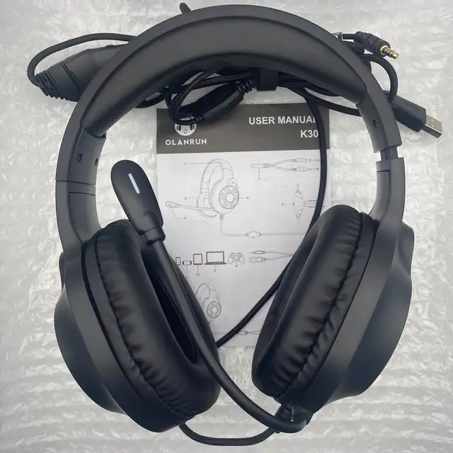  OLANRUN K30 Gaming Headset with RGB Lights & Mic – Multi-Plat62864362857346122