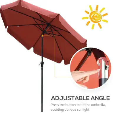Tilt 8.5 ft Outdoor Market Table Umbrella, Round Patio Umbrella , View more