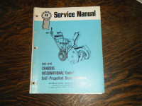 International Cadet  265, 268, 328 Snow Blowers Service Manual