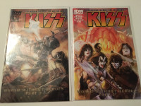 KISS IDW World without heroes part 1 and 2, variant cover "B"