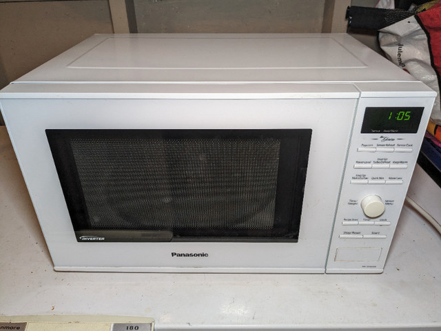 Microwave Panasonic White 1200W Inverter- Like New in Microwaves & Cookers in Lethbridge