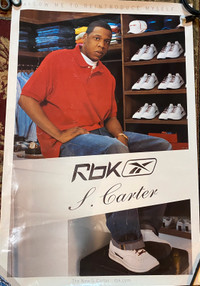 Jay-Z S. Carter Reebok Original Promo Poster RARE