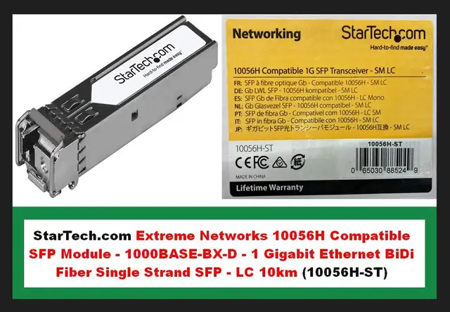 (NEW) StarTech Extreme Networks 10056H Compatible SFP Module in Networking in City of Toronto - Image 2