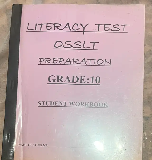 Ontario Secondary School Literacy Test (OSSLT) Workbook628657116572181225