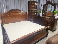 Solid wood king size bed room sets for lowest prices !!