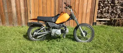 Baja Runs perfect no rust broken fender but other than that it's great! 70cc 4speed. Good tires grea...