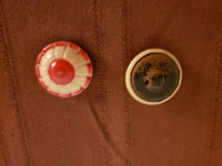 Vintage Red and Cream Buttons