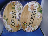 SHOP SIGNS - OPEN AND CLOSED - $10.00 FOR BOTH
