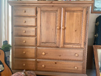 Armoire, solid wood, not too big, apartment size.