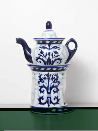 BOMBAY COMPANY PORCELAIN TEA POT AND WARMER, View more