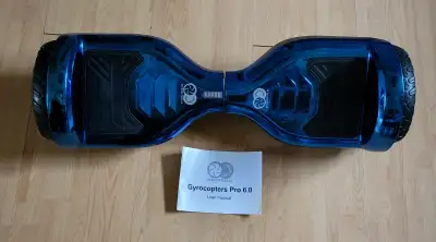 Gyrocopters PRO 6.0 All Terrain Hoverboard Blue Comes with carrying case and manual My charger got s...