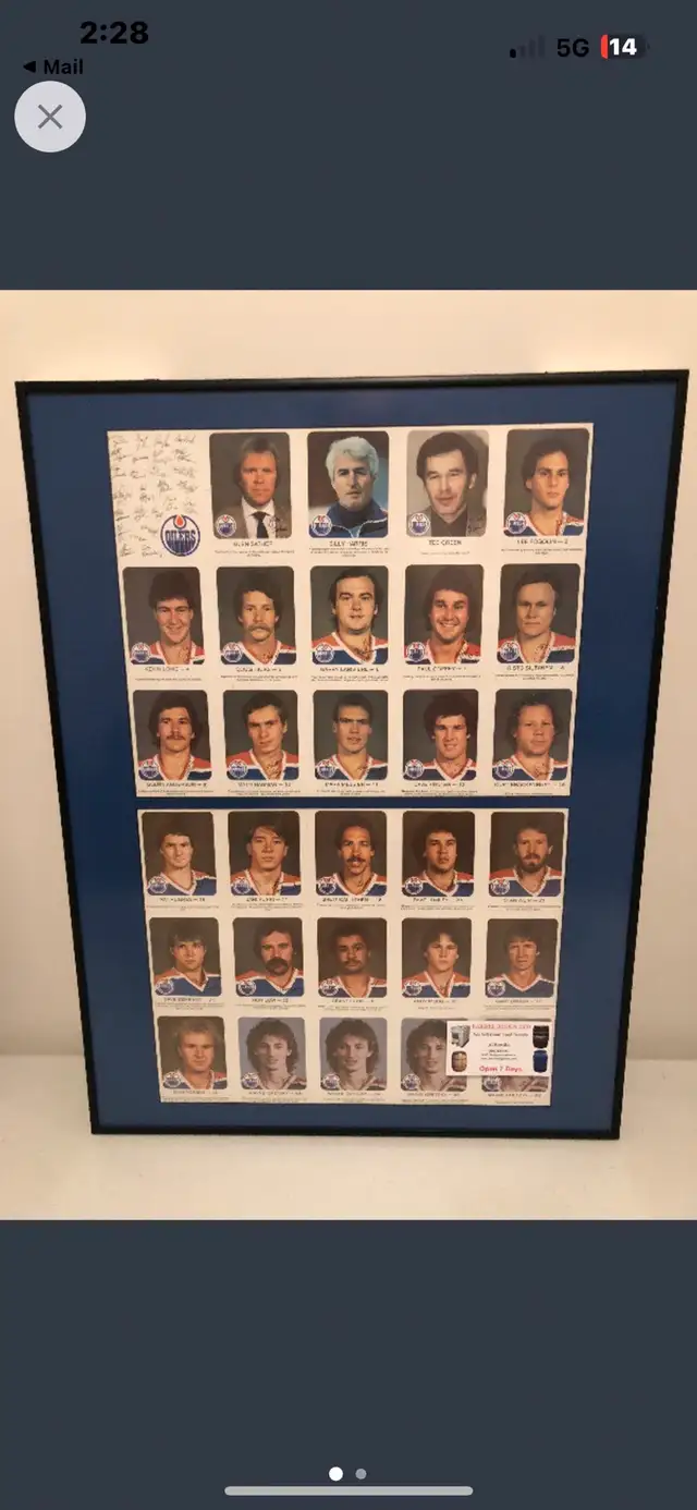 Extremely Rare, 81-82, Wayne Gretzky. ( Long Hair Set ) $10,900628637365108501221
