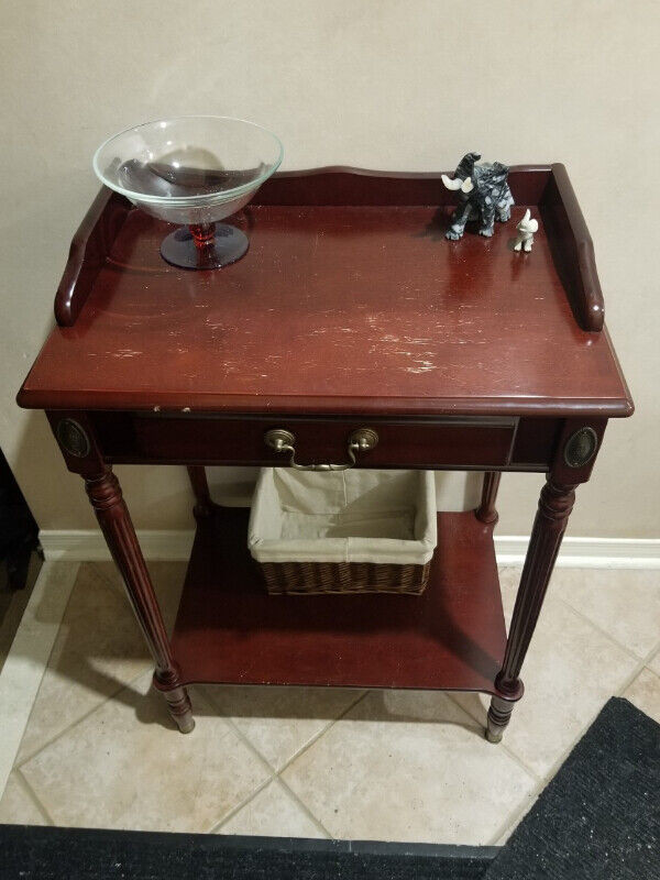 Console Table, Iron Shelving Unit, and Stool in Multi-item in Markham / York Region