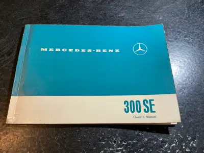 1963 Mercedes-Benz 300 SE Owner's Manual W112, View more