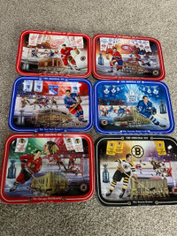 ORIGINAL SIX NHL HOCKEY TEAMS COMMEMORATIVE PLATES!