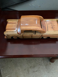 1957 Chevy Wooden Handcrafted Model Car
