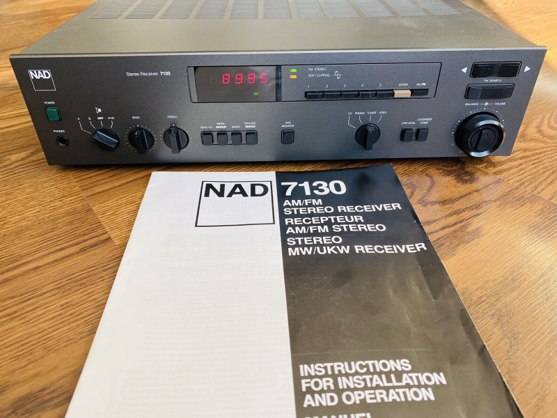 Used, NAD 7130 INTEGRATED RECEIVER AMPLIFIER   AM/FM Tuner  w/ Manual for sale  