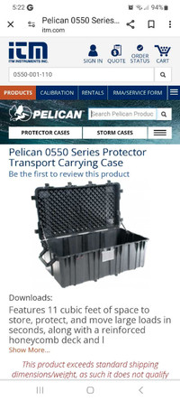 Large pelican 0550 case