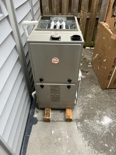 Payne furnace with air, condenser and coil, View more