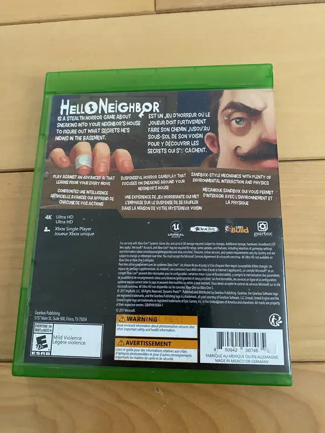Hello neighbour horror video game xbox one in XBOX One in Laval / North Shore - Image 3