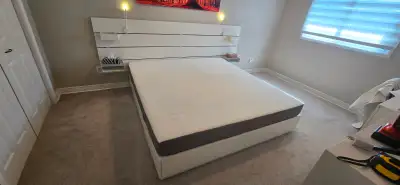 IKEA King Bed and Headboard, View more