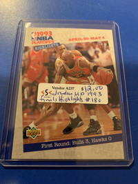 1993-94 Upper Deck Jordan NBA Playoffs HL #180 Showcase 267