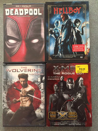 Marvel DVDs EUC The Wolverine X-Men Rogue Cut Hellboy Deadpool 