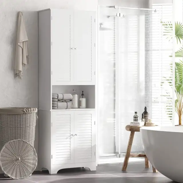 72" Tall Bathroom Storage Cabinet, Slim Bathroom Cabinet  in Storage & Organization in Markham / York Region - Image 5