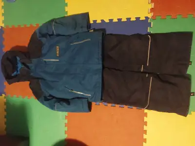 Monster boy's snow suit size 12 and winter boots size 6 and 7.