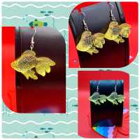 “Yellow Goldfish” Earrings