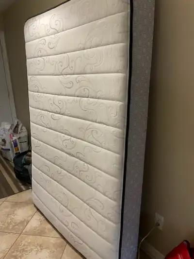 Free double mattress and boxspring, View more