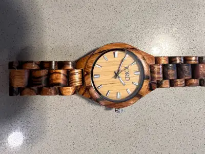 Zebra wood Jord Wood Watch, View more