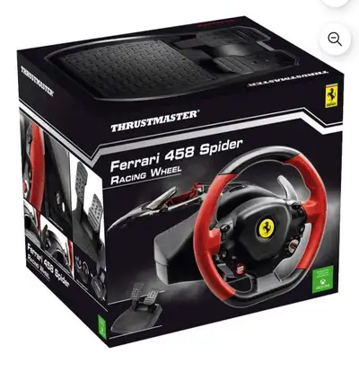 Get ready to rev your engines with this Thrustmaster Ferrari 458 Spider racing wheel for Xbox! Brand...