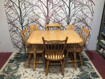 Refinished Table & 4 Chairs, View more