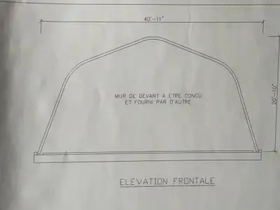 Steel building 40 x 39 x 20, View more