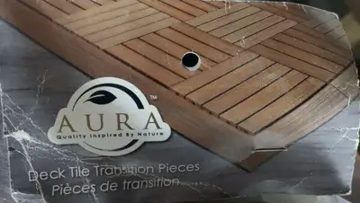 Aura 2 Ft. - Transition Strip for Deck and Balcony Tile - Walnut, View more