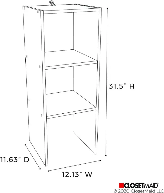 ClosetMaid 8953 Stackable 31-inch Vertical Organizer, White in Storage & Organization in Burnaby/New Westminster - Image 7