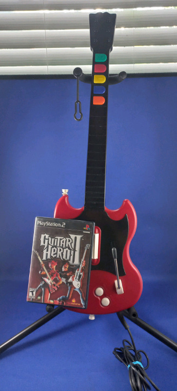 PS2 Guitar Hero II with Guitar, used for sale  
