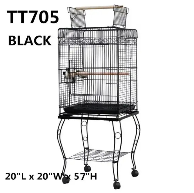 20''*20''*57' parrot open top cage for sale at TT pets Birds for