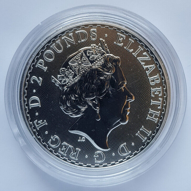 Pieces Monnaie Royale Grande Bretagne £2 Britannia Argent 999 dans Art et objets de collection  à Ville de Québec - Image 4
