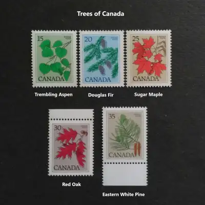 Five Trees of Canada 1977-79 Canadian Stamps Set, View more