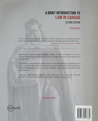 A brief introduction to law in Canada by John Fairlie