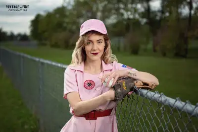 Halloween Baseball Costume Rockford Peaches Womens MED / SML, View more