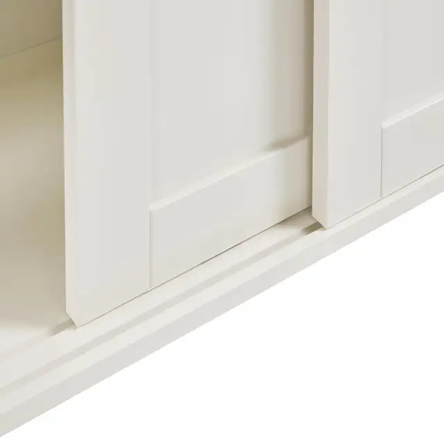 Yaheetech Antique White Buffet Cabinet Kitchen Table with Slidin in Hutches & Display Cabinets in Markham / York Region - Image 9