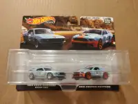 New Hot Wheels Premium Gulf Ford Mustang 2 Pack 1:64 diecast car
