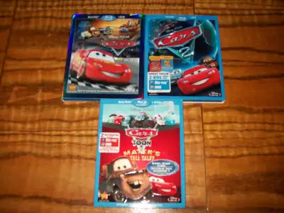 Cars 1 , 2, & Toon Mater's Tall Tales Disney Pixar  Blu Ray New, View more
